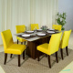 Capa Cadeira Jantar Spandex - Amarela
