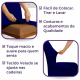 Capa Cadeira Jantar Veludo  Confort Plus - Azul Marinho