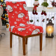 Capa de Cadeira de Natal  - Papai Noel Vermelho