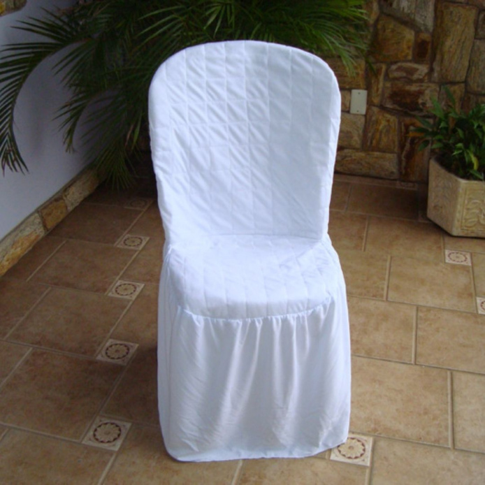 Kits 50/100 Capa de Cadeira para Festa Branca