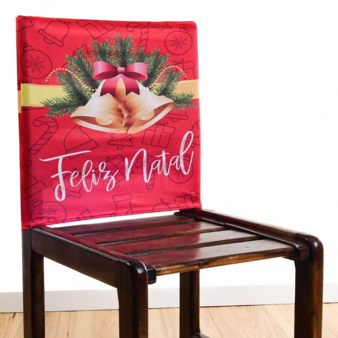 Capa de Encosto de Cadeira - Natal com Desconto - Charme do Detalhe  Decoração de Sala, Quarto, Cozinha e Muito Mais