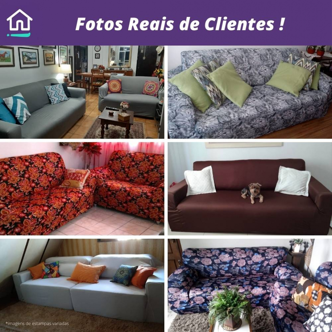 Capa de Sofá com Estampadas Lindas e Super Desconto - Charme do Detalhe  Decoração de Sala, Quarto, Cozinha e Muito Mais