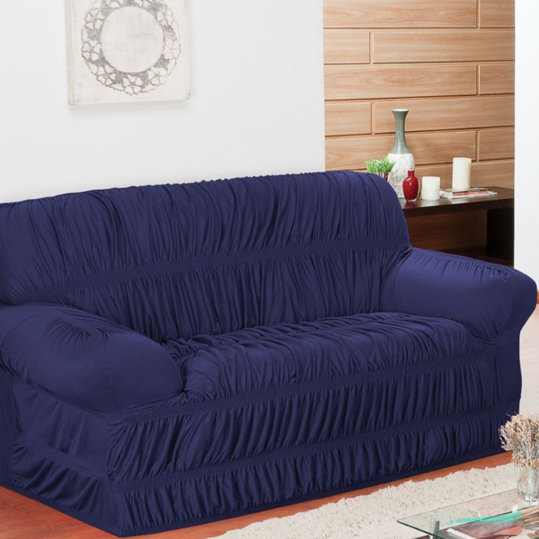 Capa de sofá Elasticada Elegance - Azul