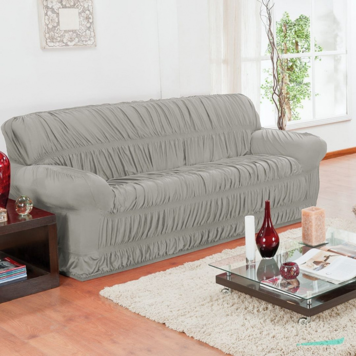Capa de sofá Elasticada Elegance - Cinza