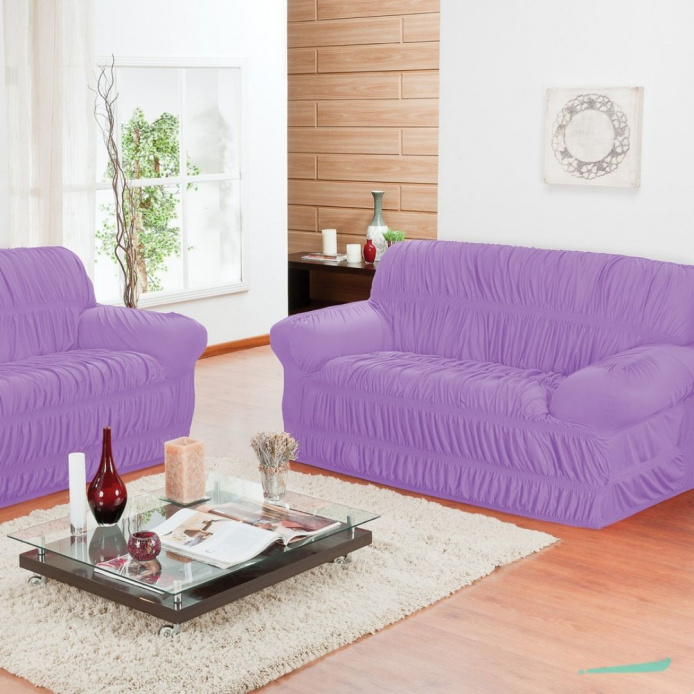 Capa de sofá Elasticada Elegance - Lilás