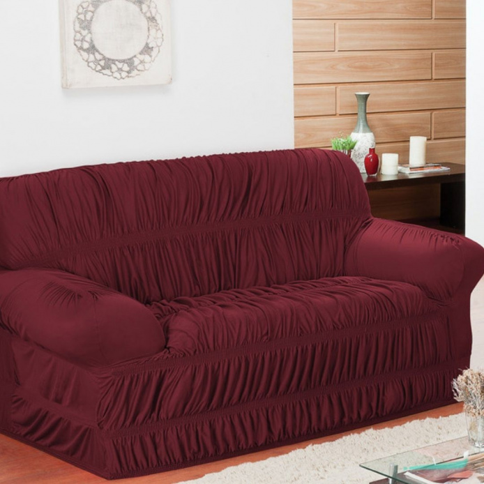 Capa de sofá Elasticada Elegance - Rosa