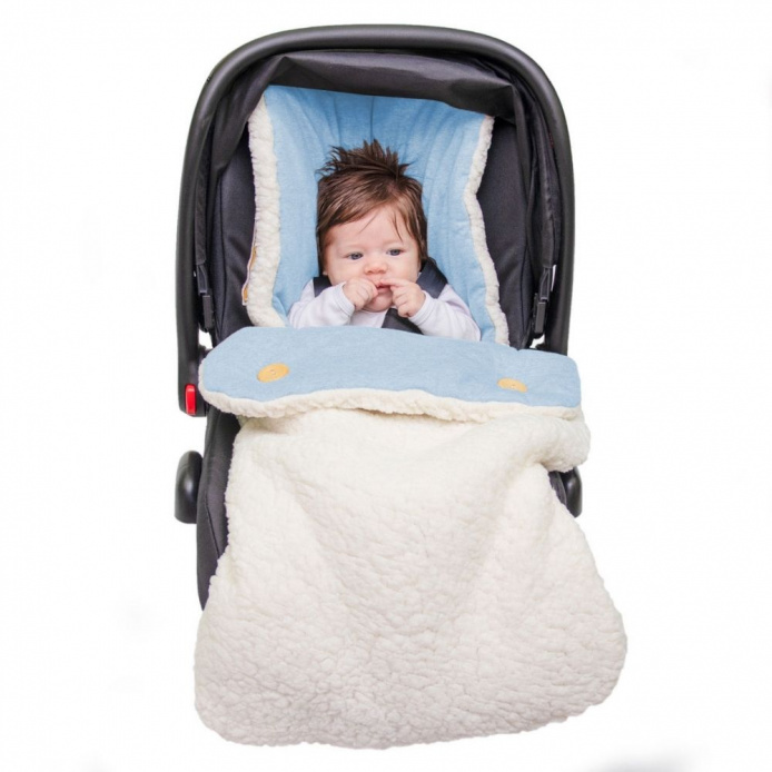 Capa para Bebê Conforto 3 em 1 -  Azul