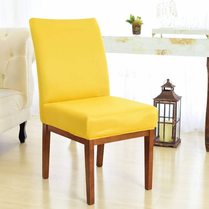 Capa para Cadeira de Jantar - Amarela