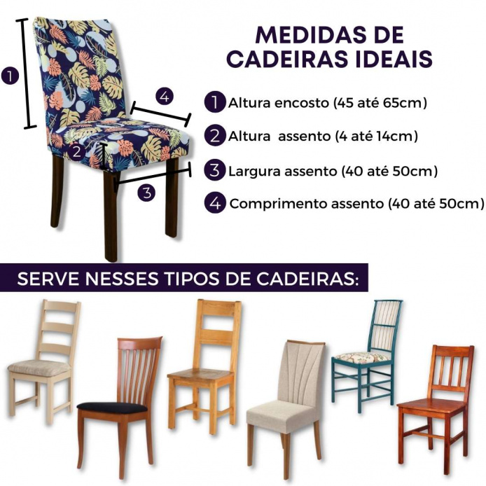 Capa para Cadeira de Jantar - Catléia