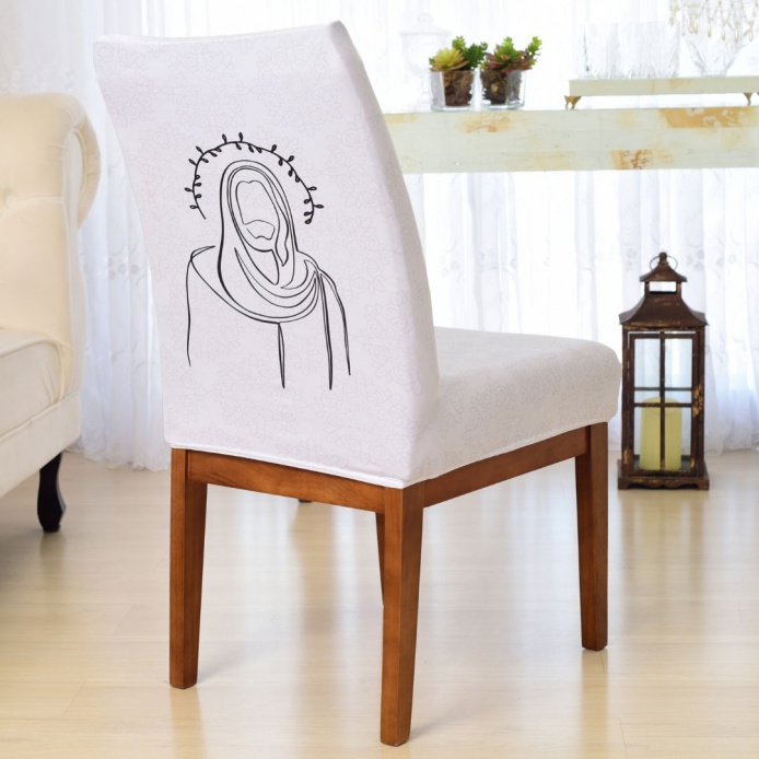 Capa para Cadeira de Jantar Jesus Cristo - Marsala