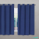 Cortina Estilo Rústica 2,80 x 1,60 - Azul