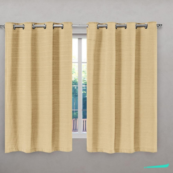Cortina Estilo Rústica 2,80 x 1,60 - Cinza