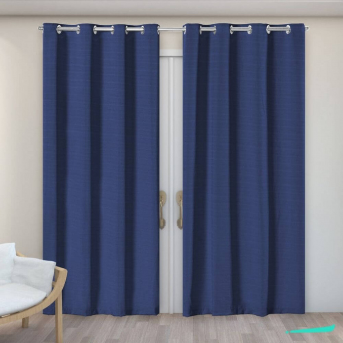 Cortina Estilo Rústica 2,80 x 2,30 - Cinza