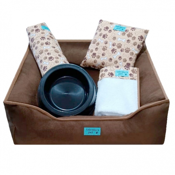 Enxoval Caminha Cão 6 pçs - Tabaco