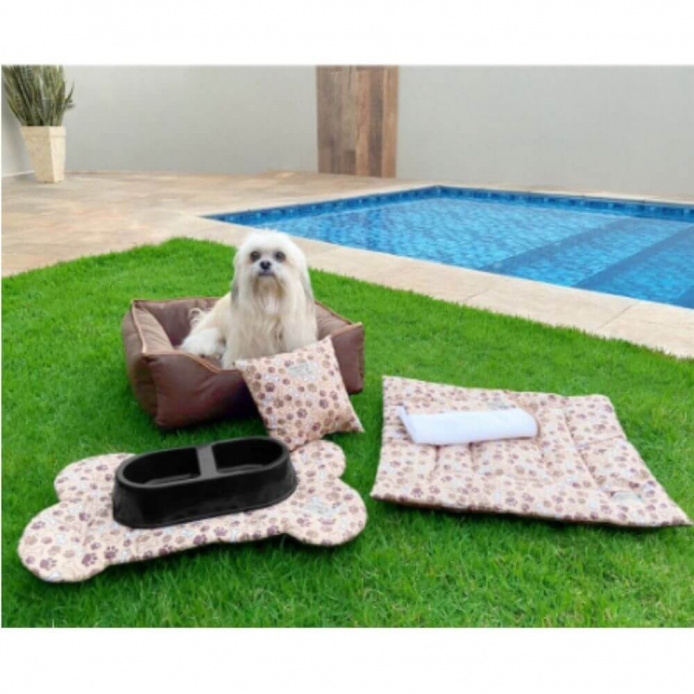 Enxoval Caminha Cão 6 pçs - Tabaco