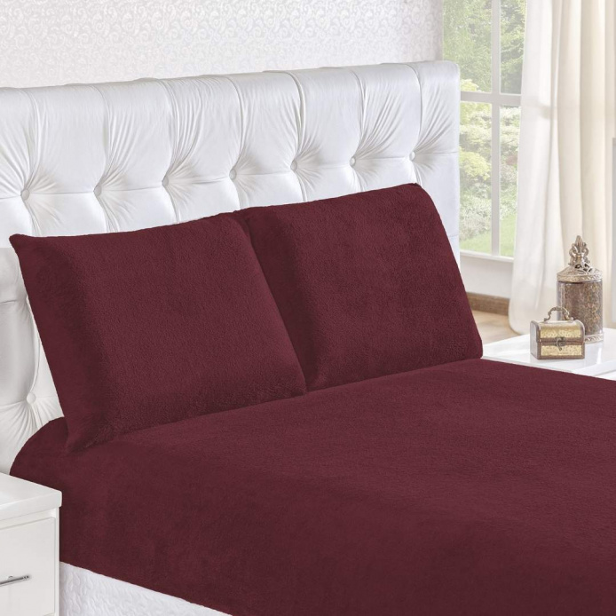 Jogo de Cama Plush Soft - Sono Quentinho Azul Marinho