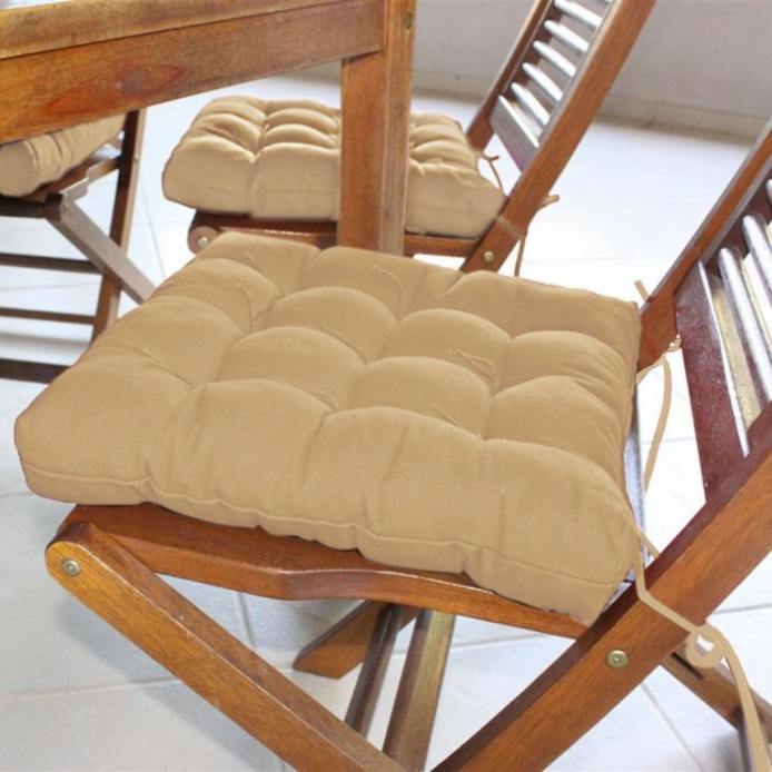 Kit 4 Almofada para Cadeira Futon - Avelã
