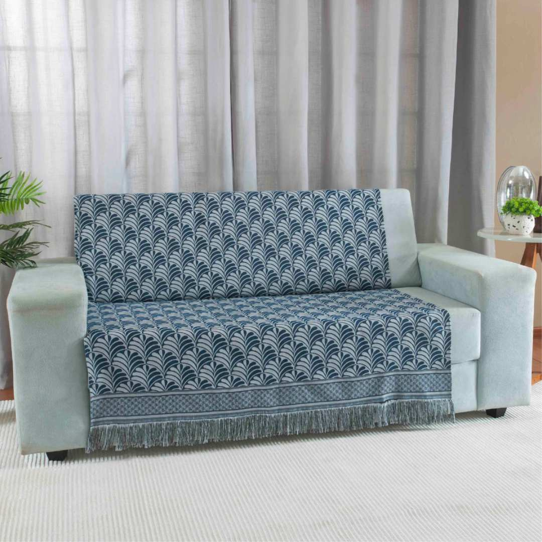 Manta sofá azul – Petra Decora