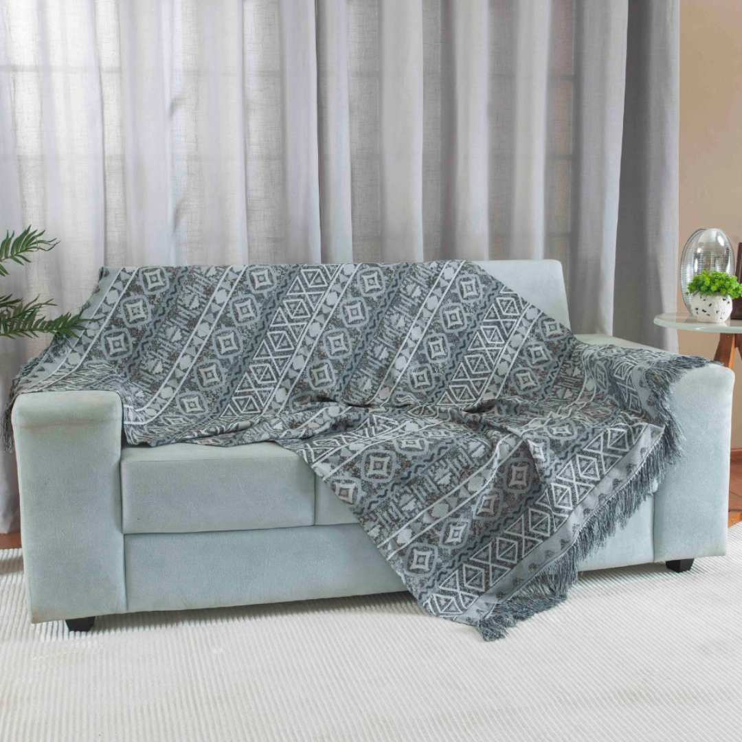 Manta sofá azul – Petra Decora