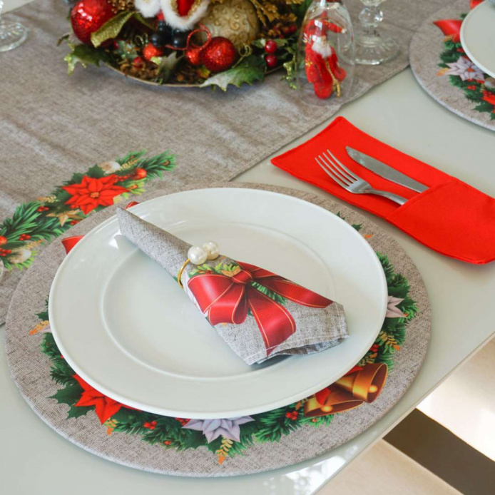 Mesa Posta Natal - Guirlanda Harmonia
