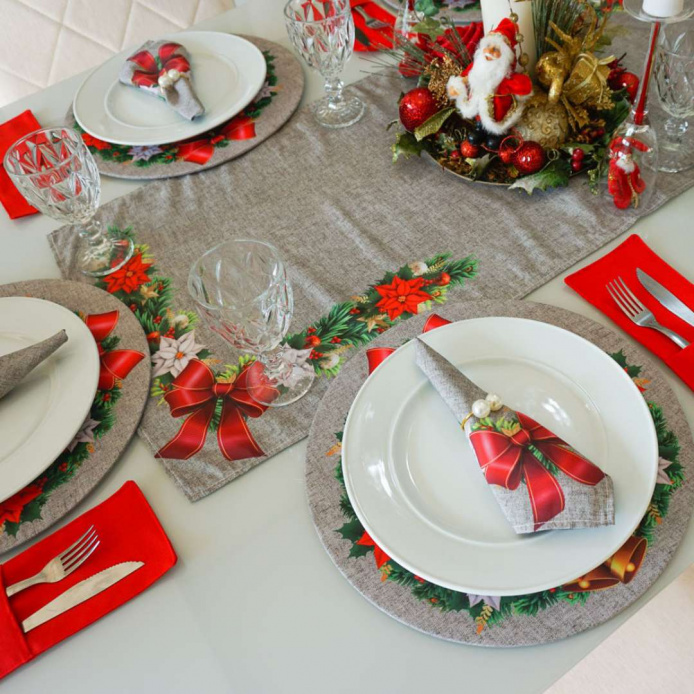 Mesa Posta Natal - Guirlanda Harmonia
