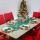 Mesa Posta Natal  - Verde Kit 6 Lugares