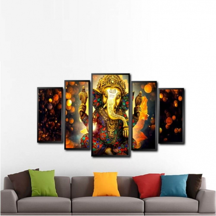 Quadro Decorativo - Mosaico Elefante Hindu
