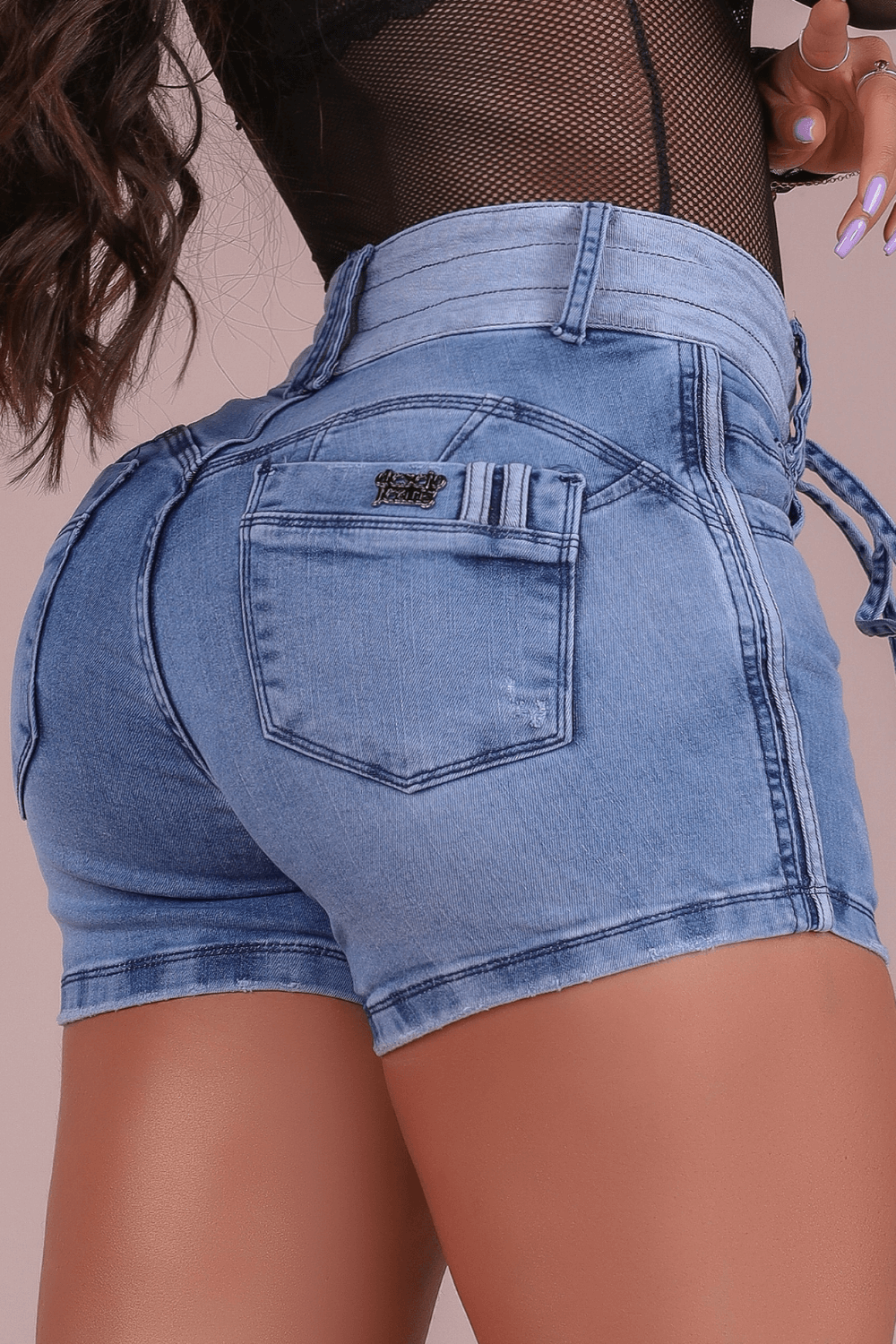 Short Jeans Cintura Alta Modelador Maravilhoso REF: 1501