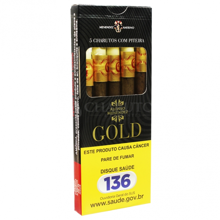 Cigarrilha Alonso Menendez Gold (com Piteira) - Ptc 05