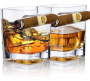 Copo 300 ml Whisky Porta Charuto Quadrado - Vidro
