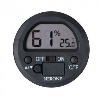 Higrometro termometro digital NERONE Round preto