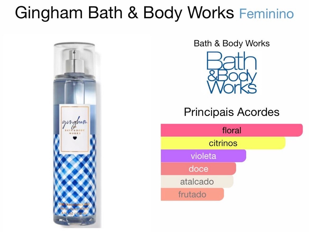 Kit Travel Size Gingham - Bath & Body Works - Body Splash +