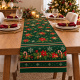Caminho de Mesa Natalino 1,40m x 50cm Papai Noel Xadrez Decoração de Natal - Estrela do Oriente