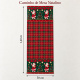 Caminho de Mesa Natalino 1,40m x 50cm Papai Noel Xadrez Decoração de Natal - Magia Natalina