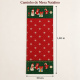 Caminho de Mesa Natalino 1,40m x 50cm Papai Noel Xadrez Decoração de Natal - Pinguins Natalinos