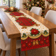 Caminho de Mesa Natalino 1,40m x 50cm Papai Noel Xadrez Decoração de Natal - Sinos Encantados