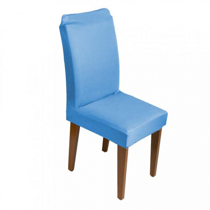 Capa para Cadeira de Jantar em Malha Gel Elástica Diversas Cores Proteção e Estilo 1 Peça Azul Turquesa