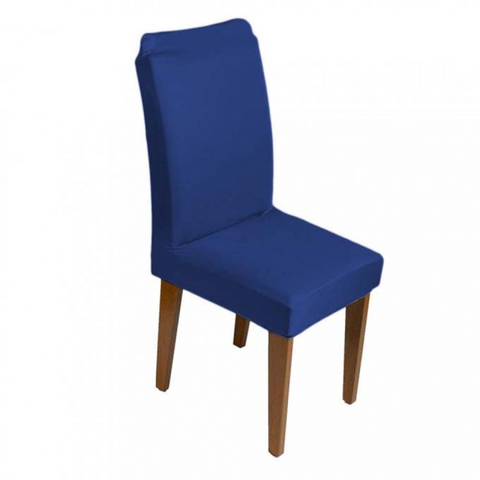 Kit 6 Capas para Cadeira de Jantar com Elástico Malha Gel Diversas Cores Proteção e Design Moderno Azul Royal