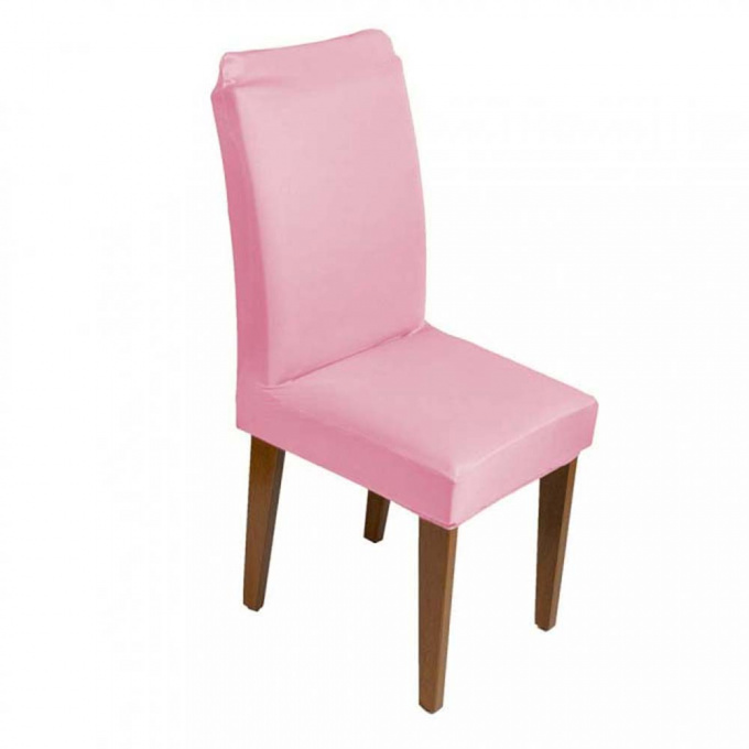 Capa para Cadeira de Jantar em Malha Gel Elástica Diversas Cores Proteção e Estilo 1 Peça Rosa