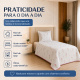 Cobre-Leito Piquet 70% Algodão com Porta-Travesseiro Solteiro Tulipa
