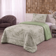 Edredom Solteiro Dupla Face Percal 100% Algodão 200 Fios Erva Doce