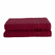 Kit 02 Toalhas de Banho Linea 100% Algodão Vermelho