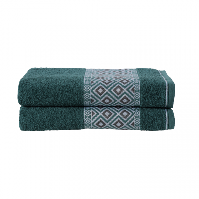 Kit Banho 2 Peças 100% Algodão Madri Verde