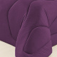 Kit Edredom Queen Dupla Face Malha Gel 3 Peças - Conforto, Estilo e Versatilidade - Roxo Com Lilás