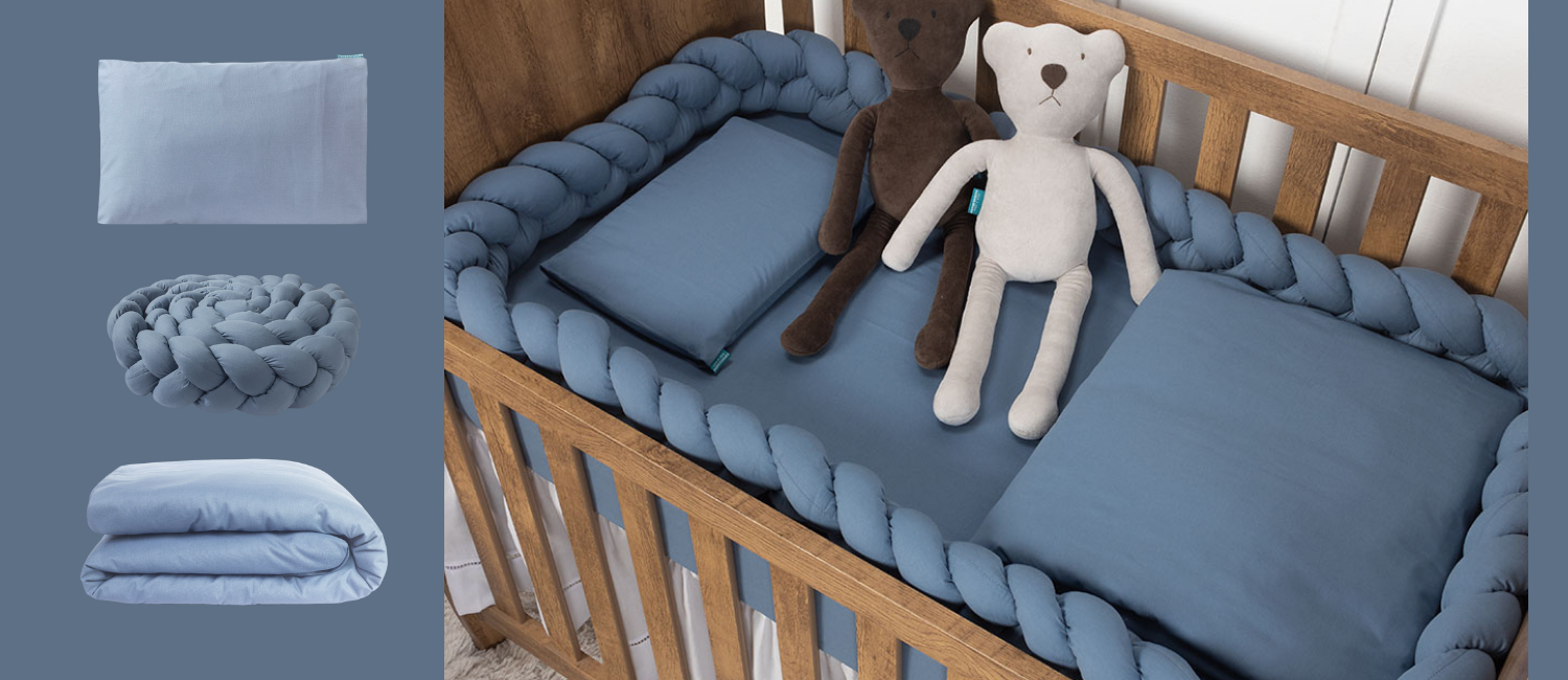 Cinza Jeans - Enxoval Liso