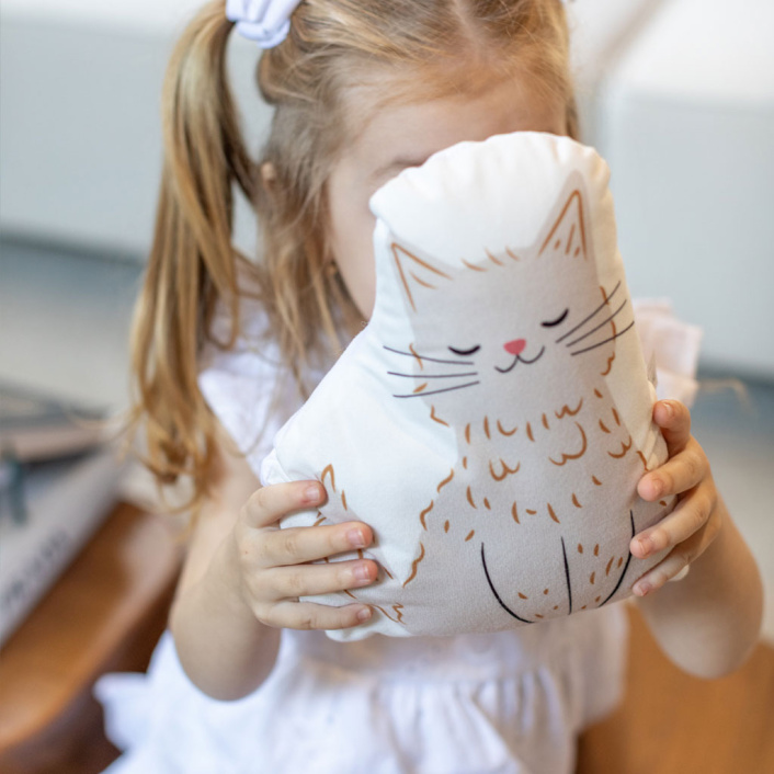 Almofadas Suede Gato Cinza - Constantini Baby
