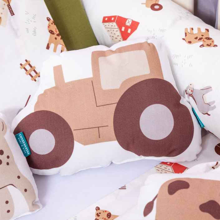 Almofadas Suede Trator - Constantini Baby