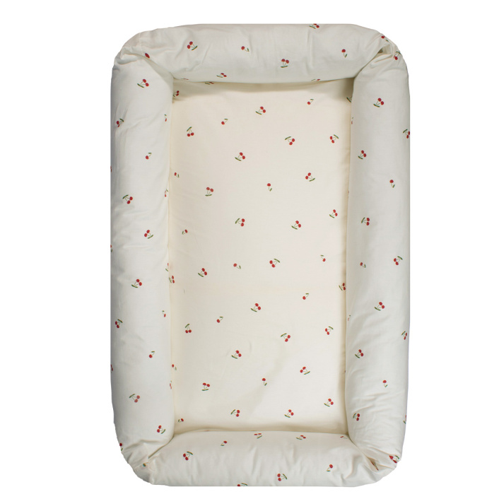 Berço Portátil Ninho para Berço americano Percal 100% Algodão Cerejinha - Constantini Baby