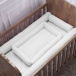 Berço Portátil Ninho para Berço americano Percal 100% Algodão Branco White - Constantini Baby