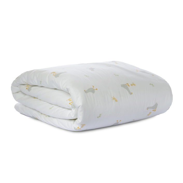 Capa Duvet para Edredom de berço e mini cama percal 200 Fios 100% Algodão Estampado Patinho - Constantini Baby